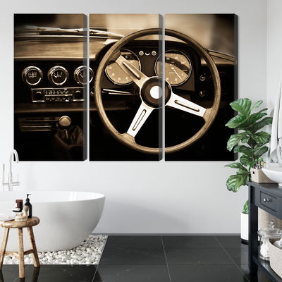 Ljuddämpande tavla - The dashboard of an antique