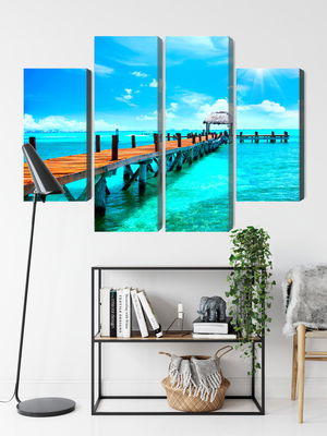 Ljuddämpande tavla - Sunny landscape