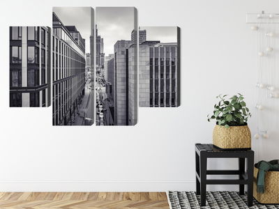 Ljuddämpande tavla - Black and white panorama