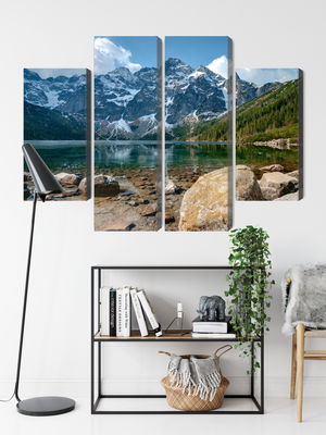 Ljuddämpande tavla - Morskie oko in the tatras 3d