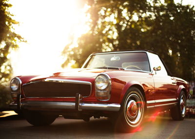 Ljuddämpande tavla - Red retro car