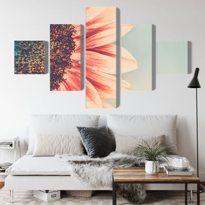 Ljuddämpande tavla - Blooming sunflower