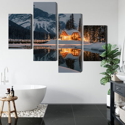 Ljuddämpande tavla - Emerald lake in Canada