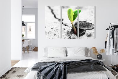 Ljuddämpande tavla - 3d plant sprouting