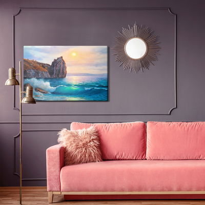 Ljuddämpande tavla - The sea in the morning