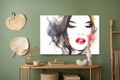 Ljuddämpande tavla - Abstract portrait of women