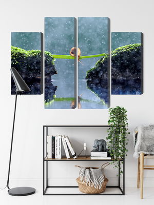 Ljuddämpande tavla - Snail in the rain