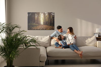 Ljuddämpande tavla - Autumn forest