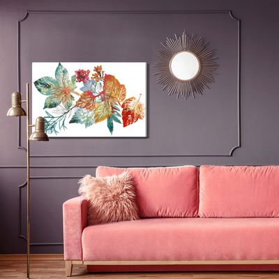 Ljuddämpande tavla - Autumn leaves as if painted