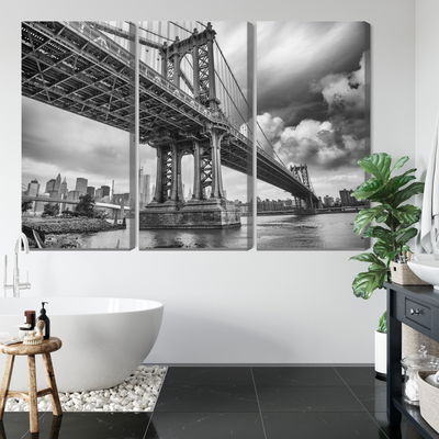 Ljuddämpande tavla - Manhattan bridge in New York