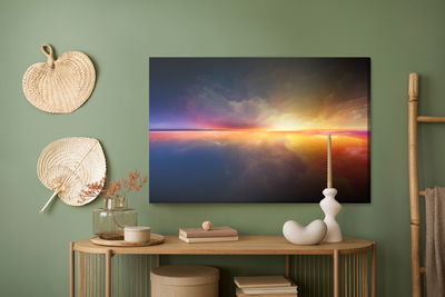 Ljuddämpande tavla - The abstract horizon