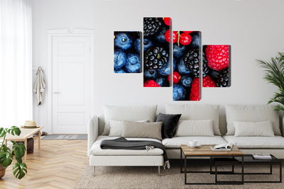 Ljuddämpande tavla - Forest fruits on a macro