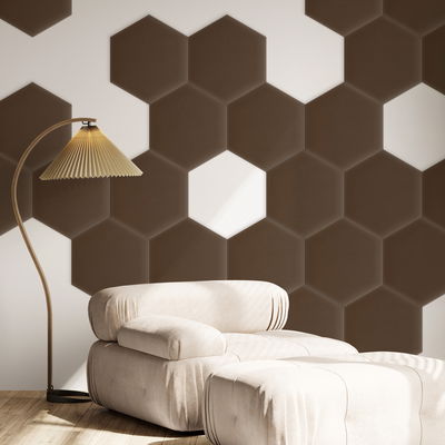 Sekskantet lydabsorber - fløjl