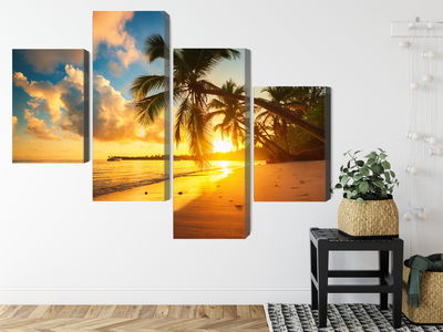 Ljuddämpande tavla - Tropical beach in punta