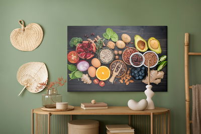 Ljuddämpande tavla - Vegetables, treats and spices