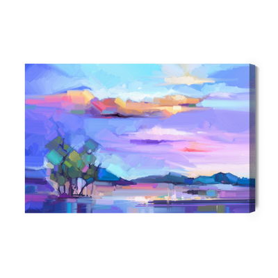 Ljuddämpande tavla - The abstract landscape