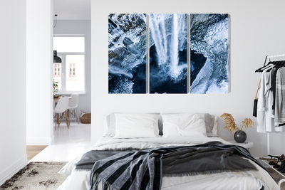 Ljuddämpande tavla - Winter waterfall