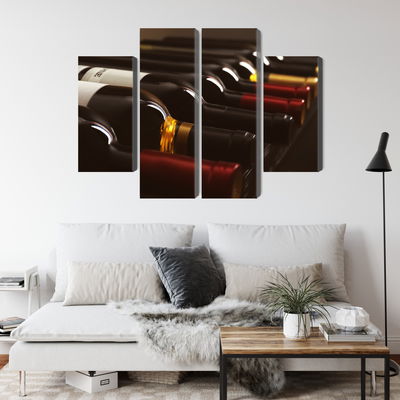 Ljuddämpande tavla - Delicious wine bottles