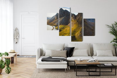 Ljuddämpande tavla - 3d aerial view of icelandic