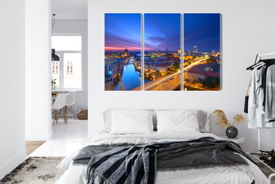 Ljuddämpande tavla - Berlin panorama at sunset