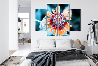 Ljuddämpande tavla - Rudbeckia flowers covered