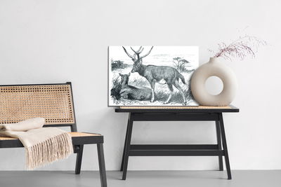 Ljuddämpande tavla - Sketch with deers