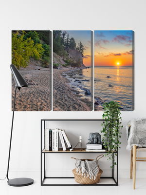 Ljuddämpande tavla - Sunset on the baltic sea