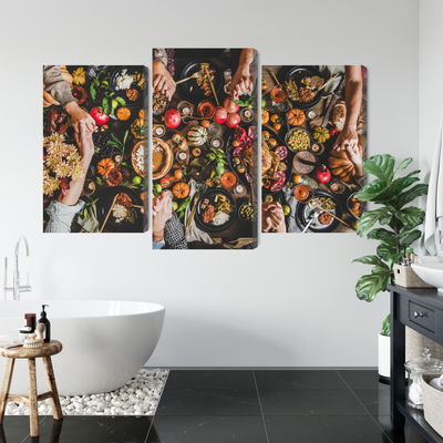 Ljuddämpande tavla - The table was set abundantly