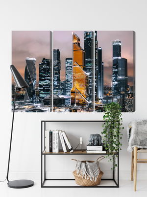 Ljuddämpande tavla - Panorama of moscow city