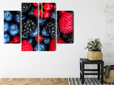 Ljuddämpande tavla - Forest fruits on a macro