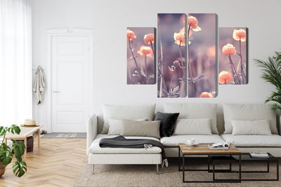 Ljuddämpande tavla - Spring 3d flowers