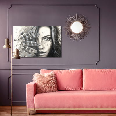 Ljuddämpande tavla - Portrait of a young woman