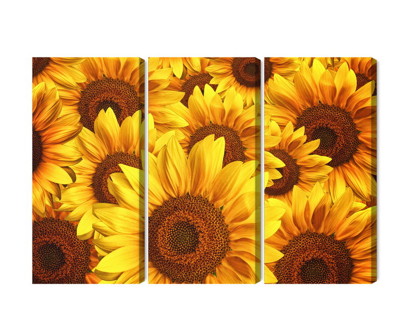 Ljuddämpande tavla - 3d sunflower flowers