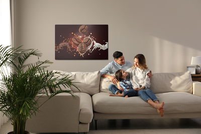 Ljuddämpande tavla - Coffee with milk