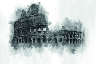 Ljuddämpande tavla - Drawing of the Colosseum