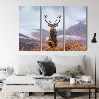 Ljuddämpande tavla - A deer on a background