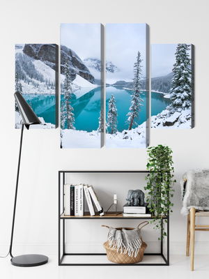 Ljuddämpande tavla - Moraine Lake in winter