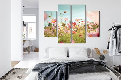 Ljuddämpande tavla - Cosmos flowers in the garden