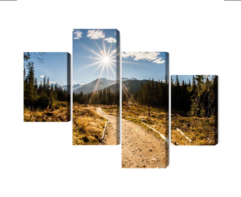 Ljuddämpande tavla - A sunny day in the tatras 3d