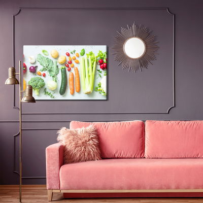 Ljuddämpande tavla - Fresh wet vegetables
