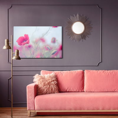 Ljuddämpande tavla - Delicate poppies