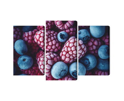 Ljuddämpande tavla - Frozen blueberries