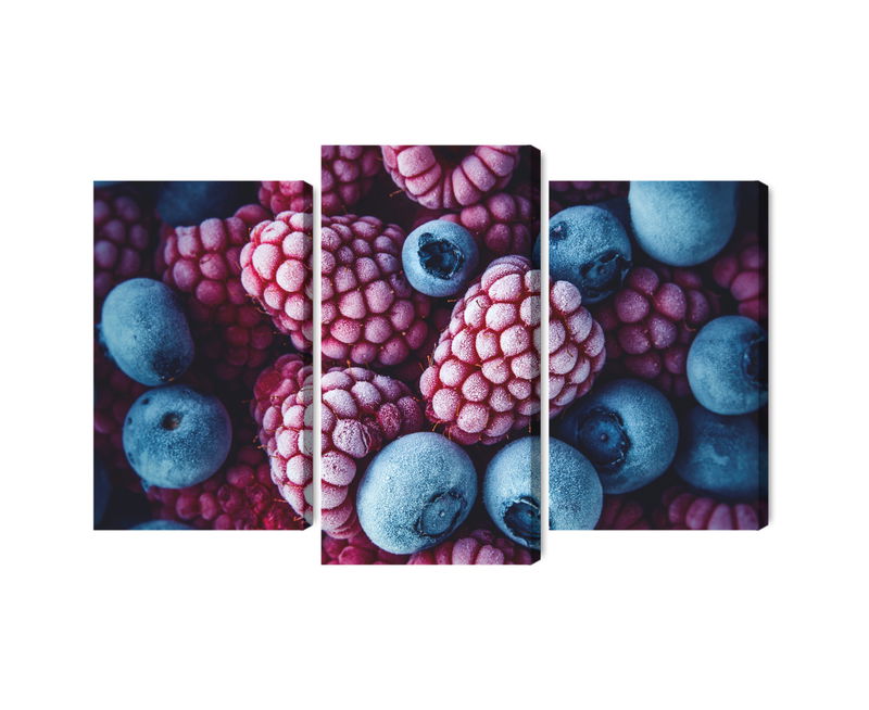 Ljuddämpande tavla - Frozen blueberries