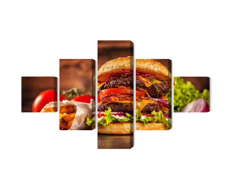 Ljuddämpande tavla - Homemade hamburger