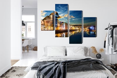 Ljuddämpande tavla - Gdansk wharf and the crane