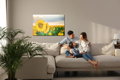 Ljuddämpande tavla - A field of beautiful yellow