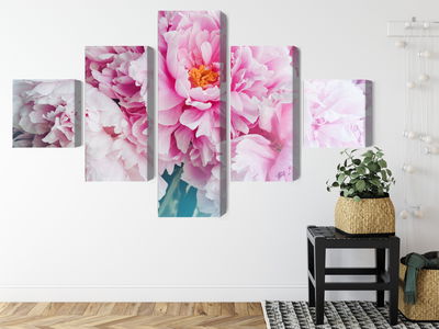 Ljuddämpande tavla - 3d peony bouquet