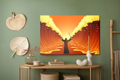 Ljuddämpande tavla - The miracle at the red sea