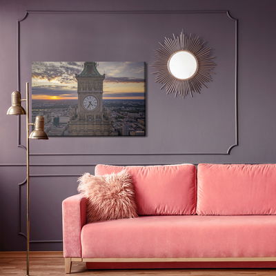 Ljuddämpande tavla - The clock over Warsaw