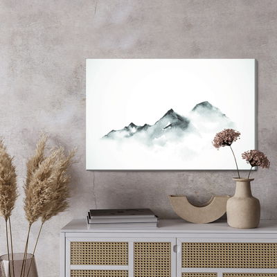 Ljuddämpande tavla - Mountains painted